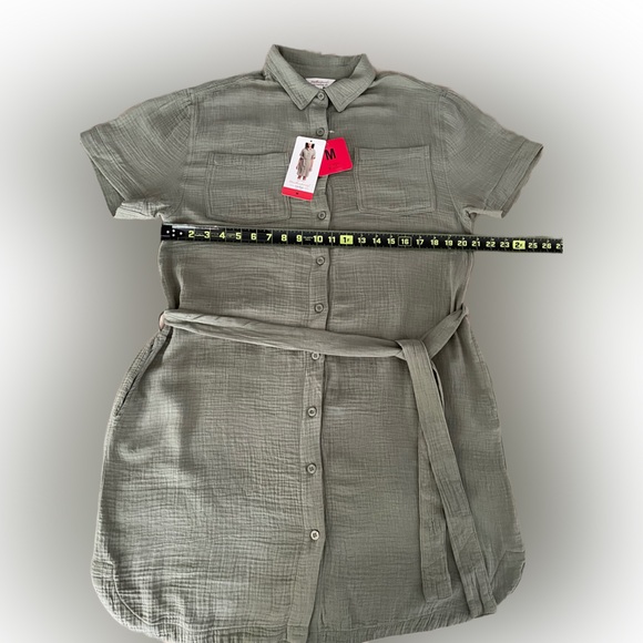 Weatherproof Vintage Women’s Gauze Dress Size:M Green NWT) - Picture 6 of 6